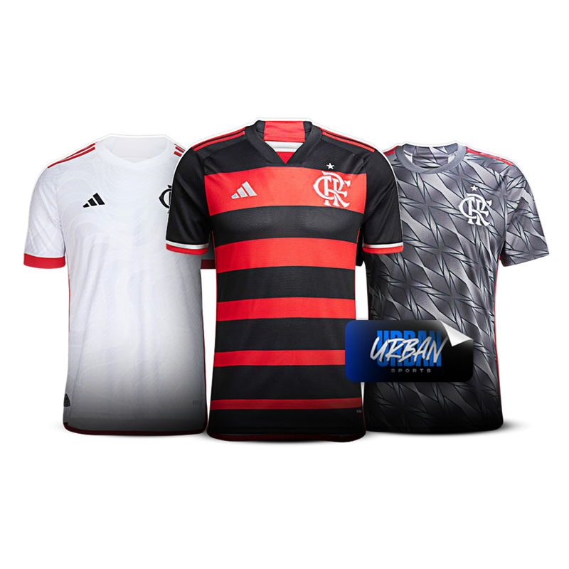 Combo do Flamengo 2024/25 - 3 Camisas