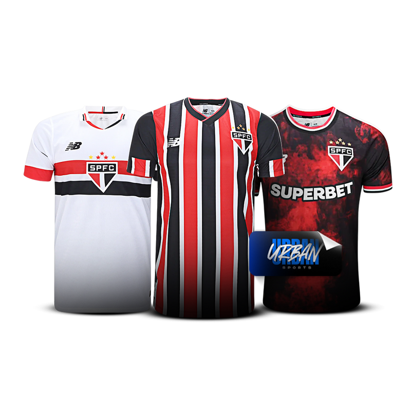 Combo do São Paulo 2024/25 - 3 Camisas